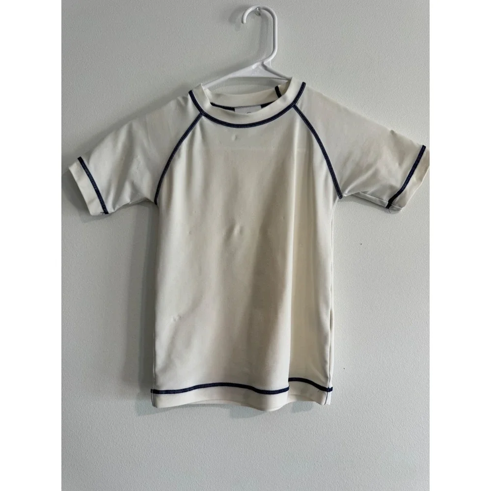 Hanna Andersson Short Sleeve‎ Rash Guard Kids 110 boys swim shirt 5